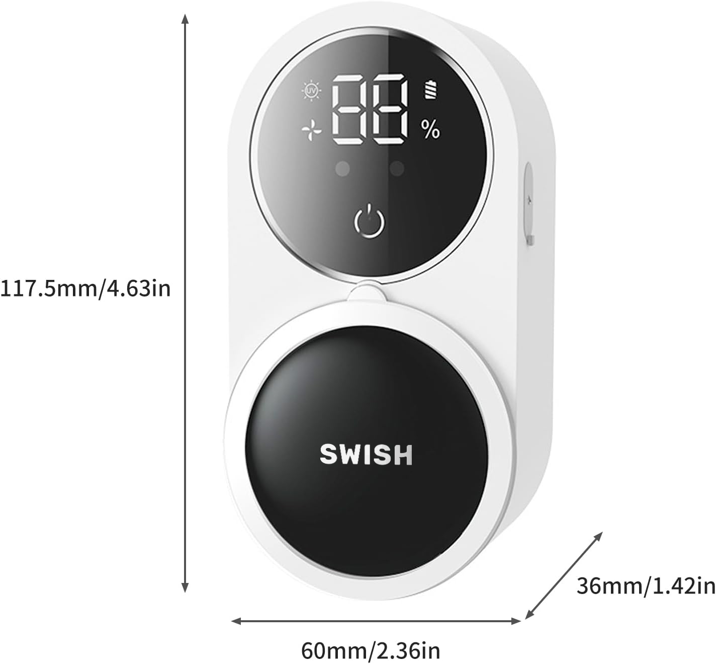 SWISH GermGuard+ UV-C Toothbrush Sterilizer