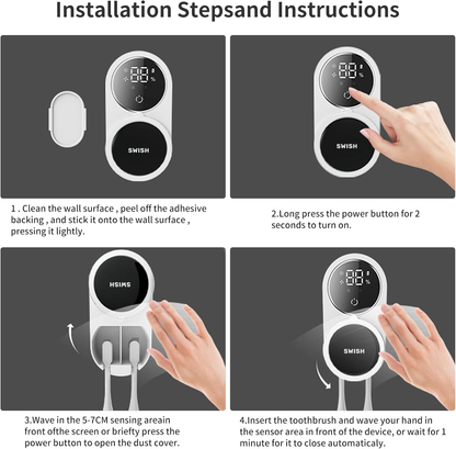 SWISH GermGuard+ UV-C Toothbrush Sterilizer